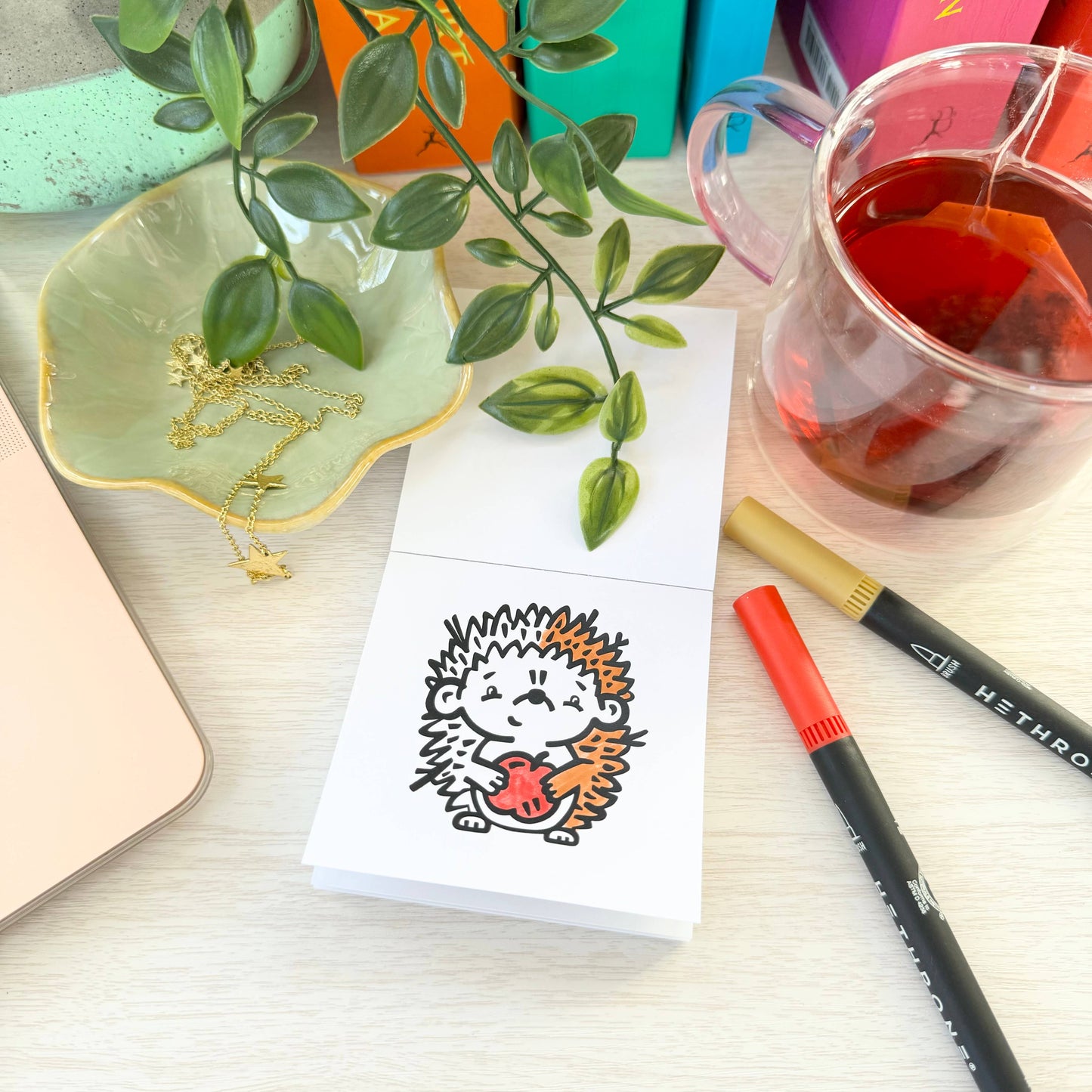 Pocket Pets Animal Designs Mini Coloring Book for Adults