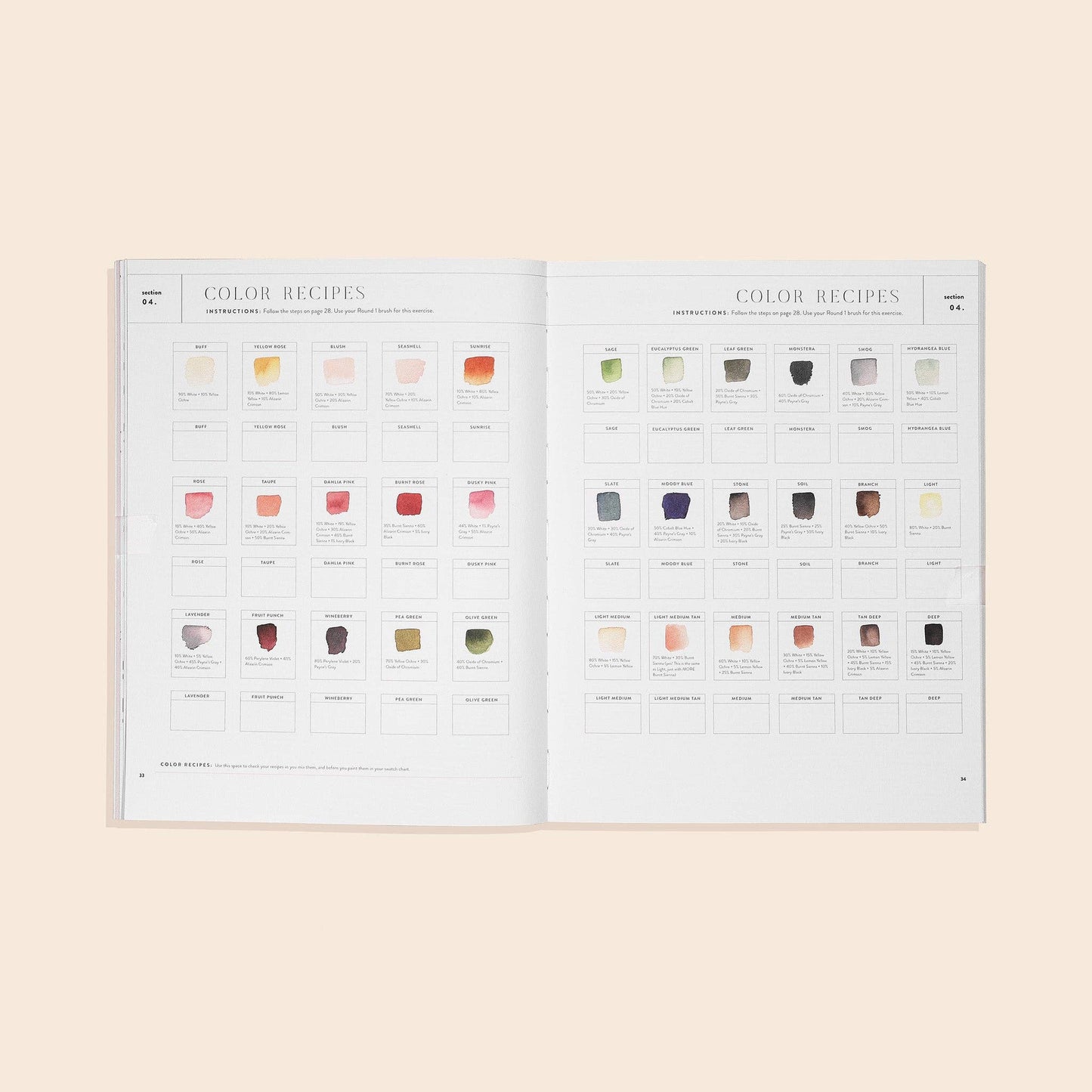 Watercolor Workbook: 30-Minute Beginner Projects