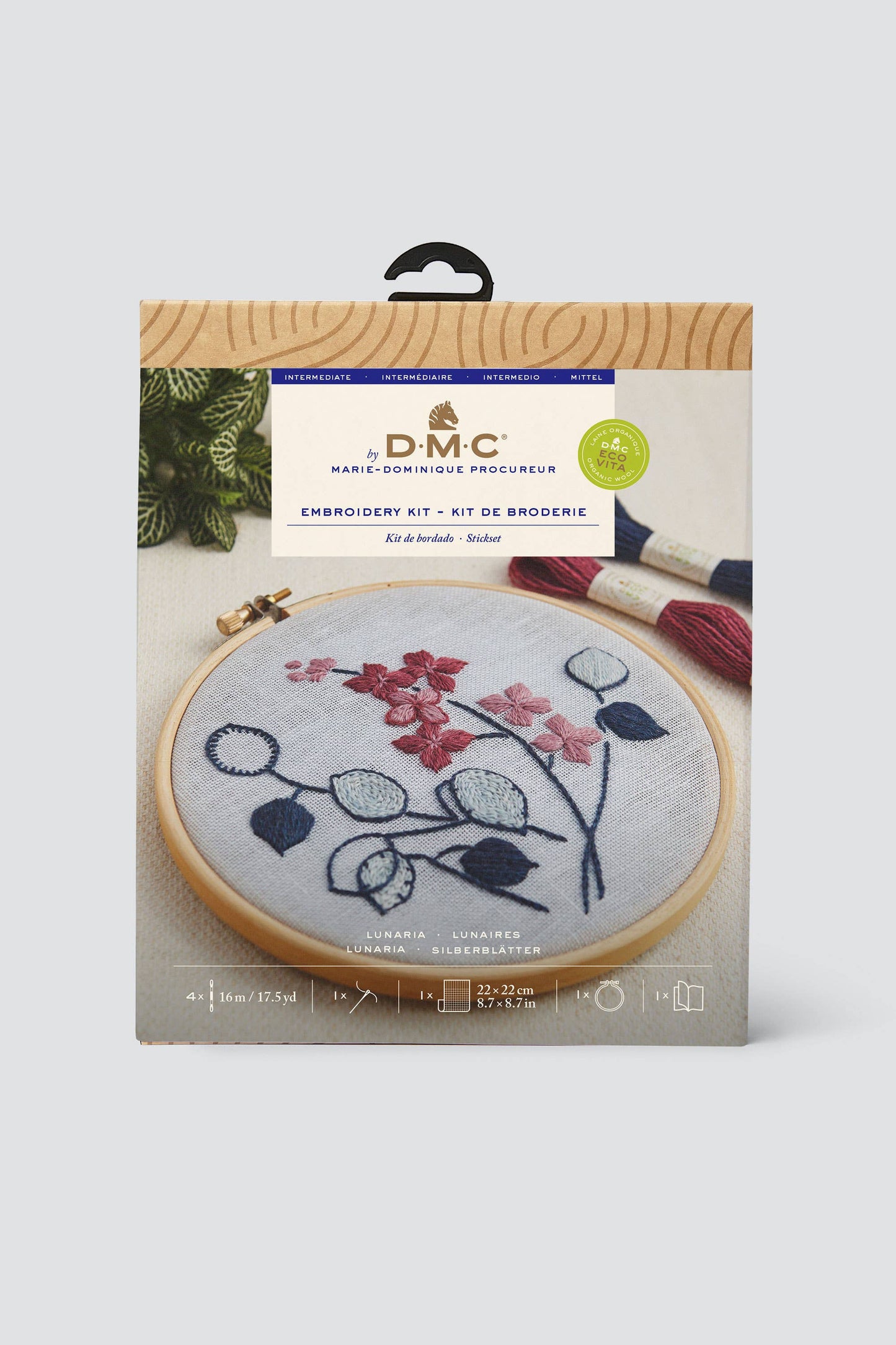 Lunaria Flower Embroidery Kit