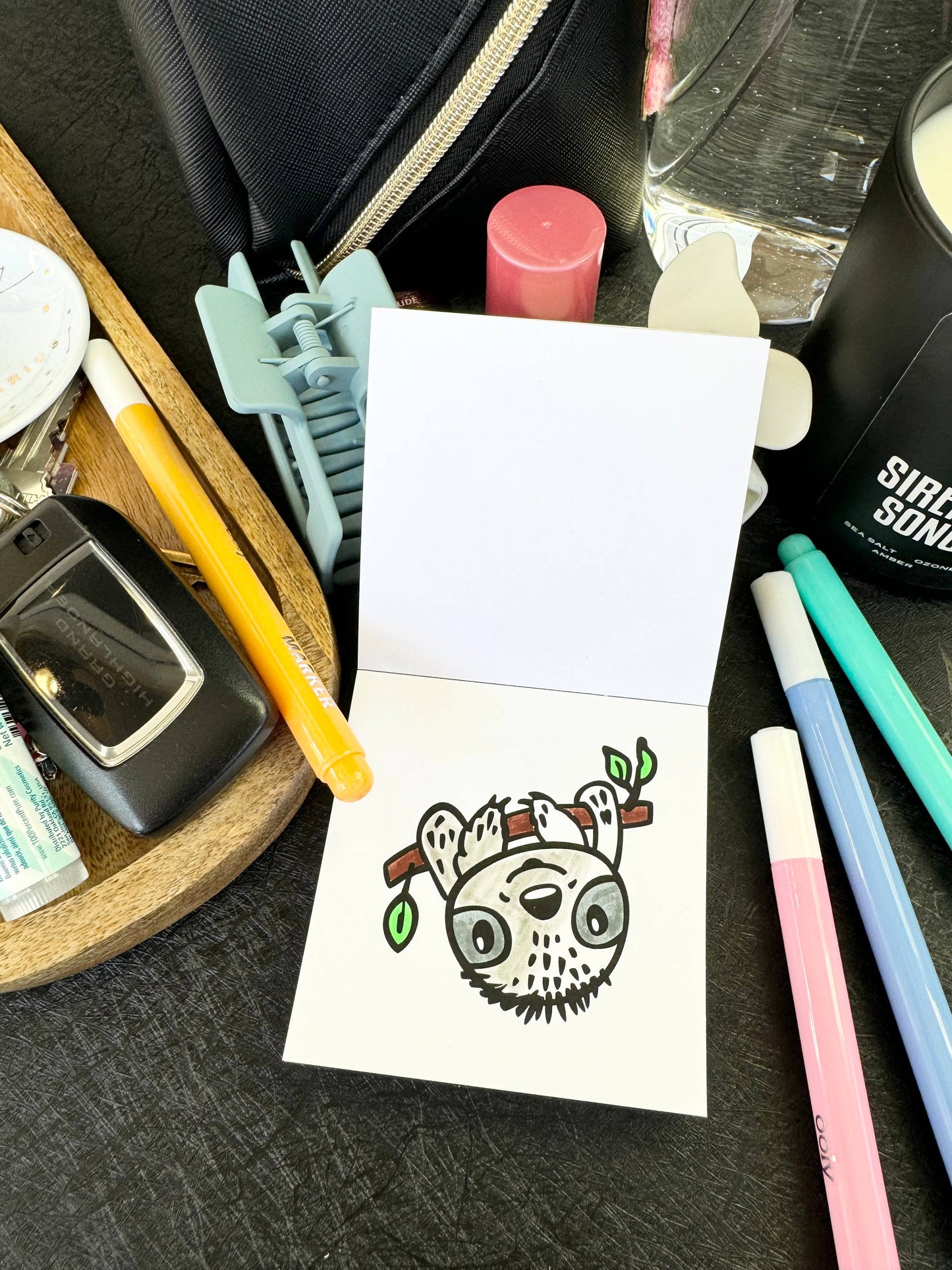 Pocket Pets Animal Designs Mini Coloring Book for Adults