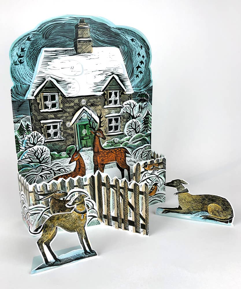 Art Angels Winter Cottage Advent Calendar - Angela Harding