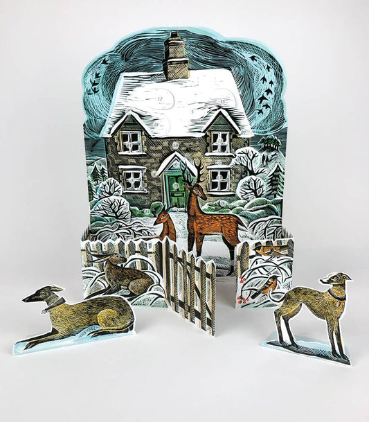 Art Angels Winter Cottage Advent Calendar - Angela Harding