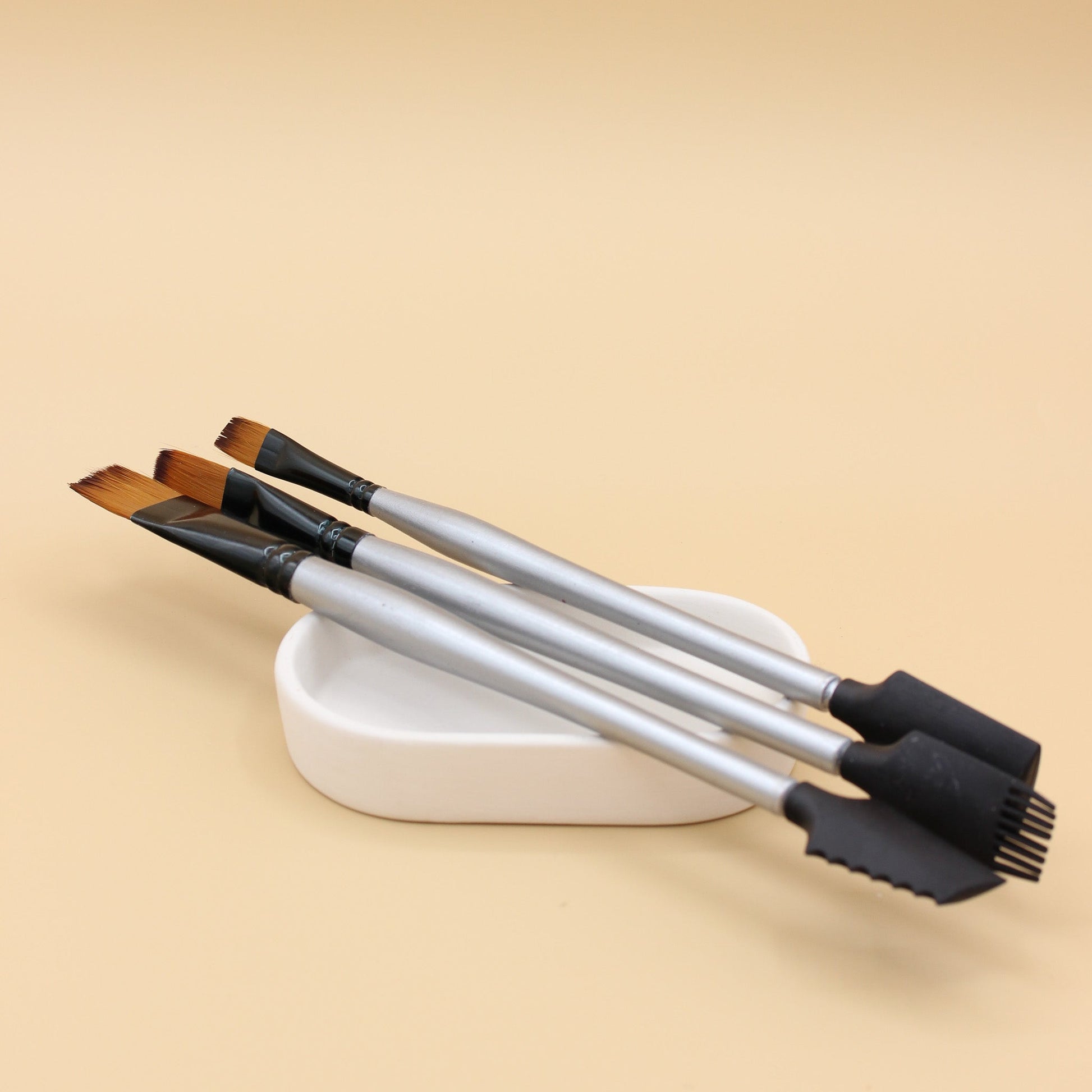 Art Philosophy Art Basics Double-Sided Texture Brushes Set of 3