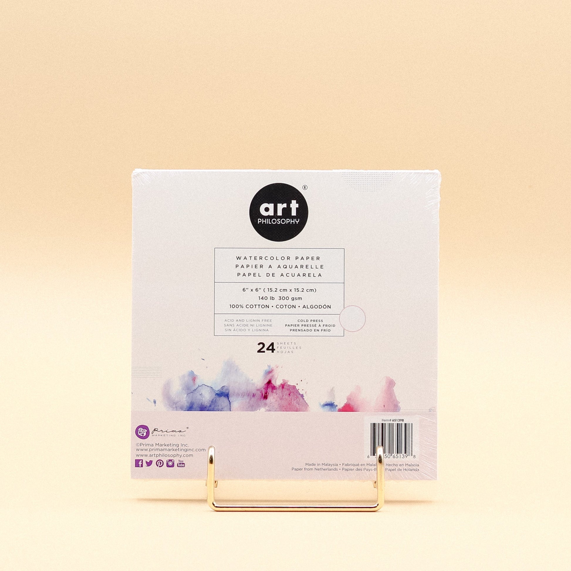 Art Philosophy Art Philosophy Watercolor Paper Pad 6x6