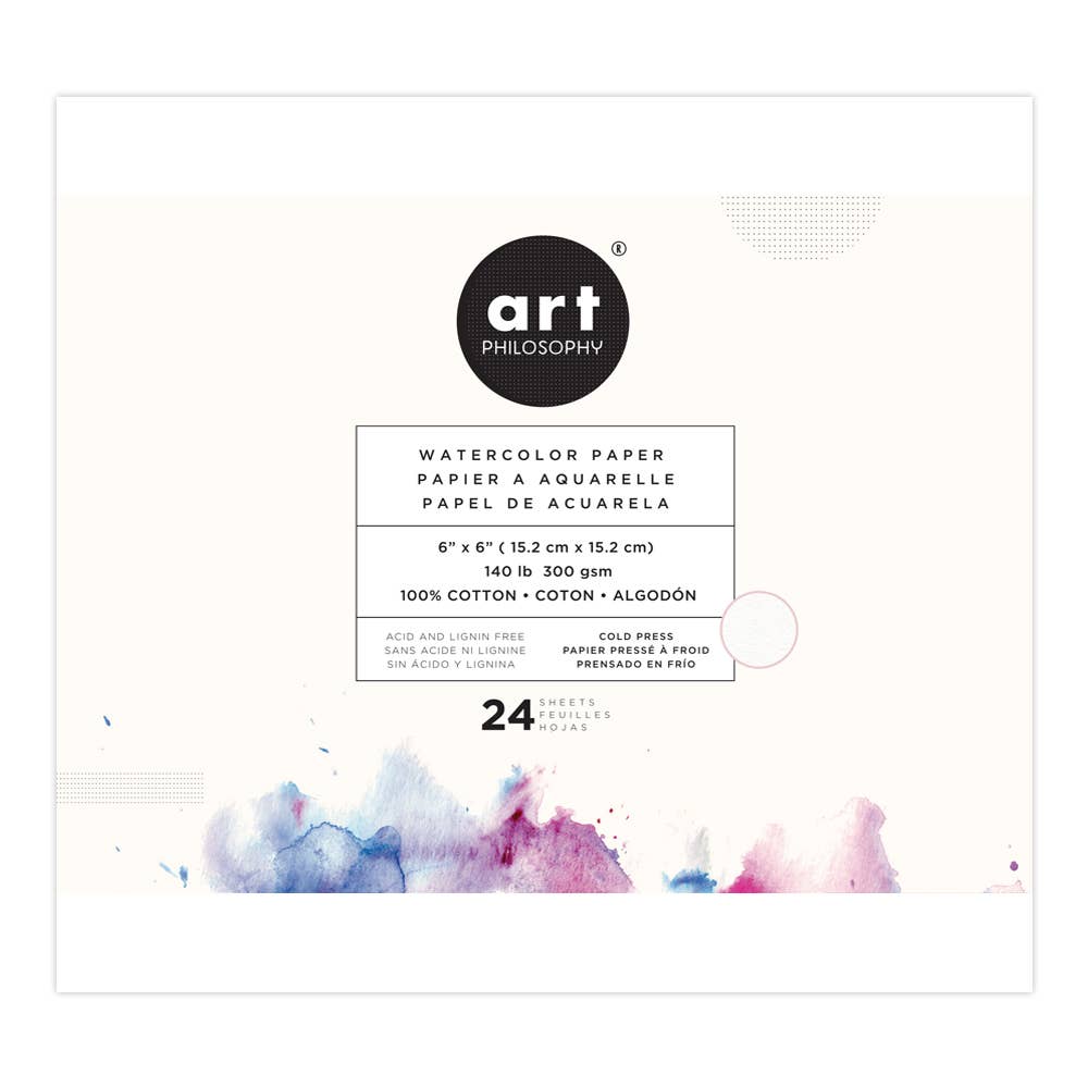 Art Philosophy Art Philosophy Watercolor Paper Pad 6x6