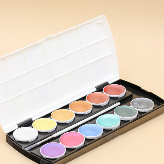 Art Philosophy Metallic Accents Semi-Watercolor Paints