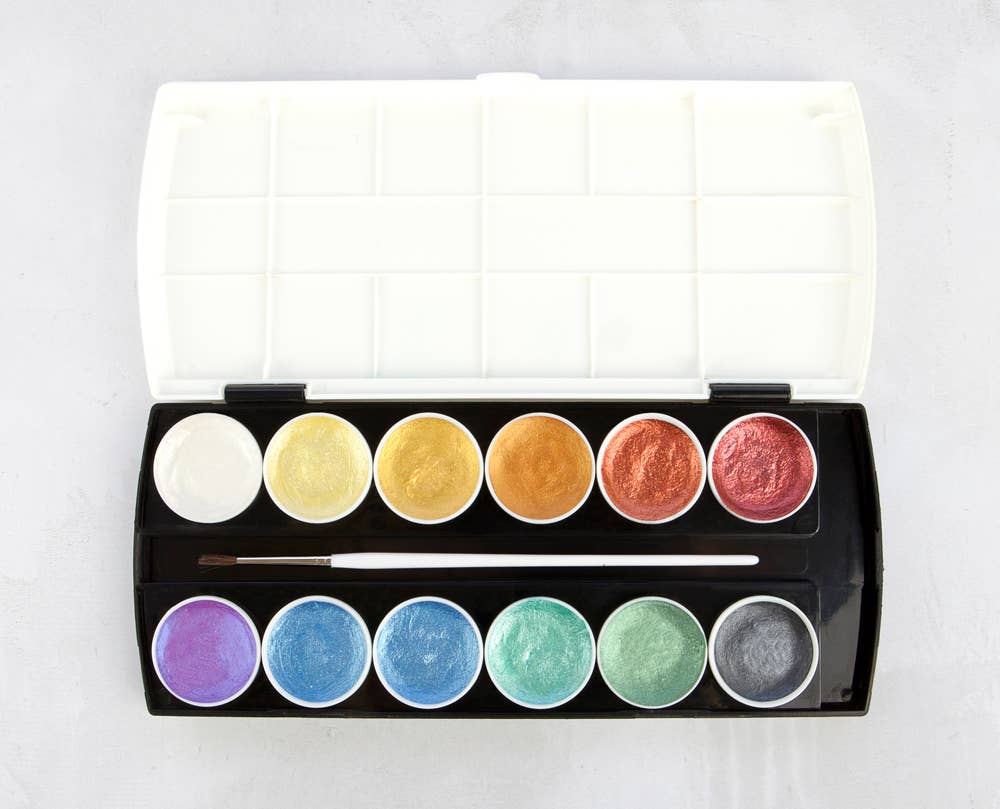 Art Philosophy Metallic Accents Semi-Watercolor Paints