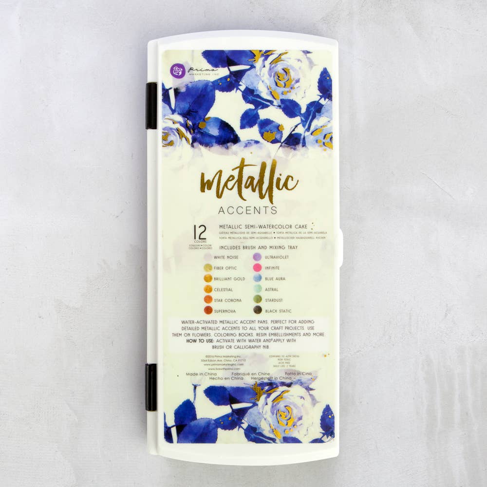 Art Philosophy Metallic Accents Semi-Watercolor Paints