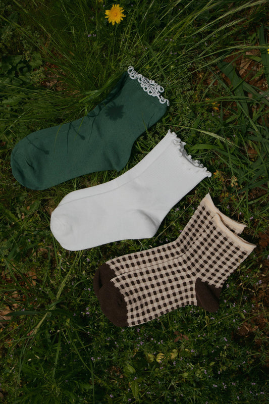 Beaten Path Co GINGHAM GROVE SOCK PACK - 3 pairs