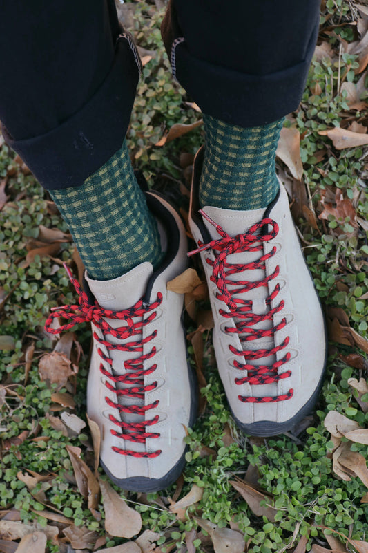 Beaten Path Co JADE VINE KNIT SOCKS