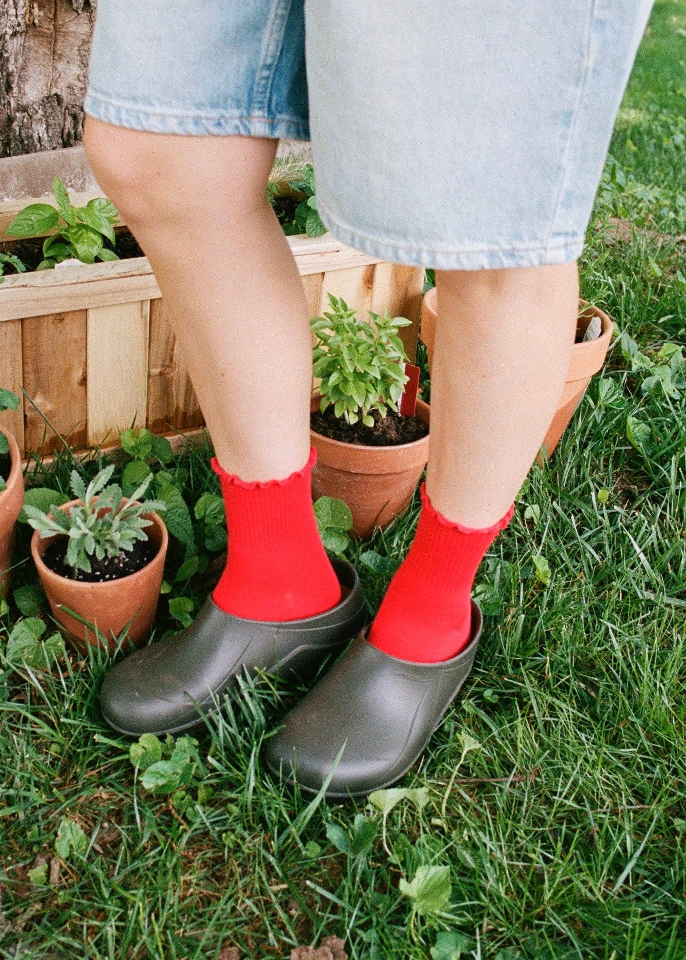 Beaten Path Co RUFFLE RIB QUARTER SOCK PACK - 4 pairs