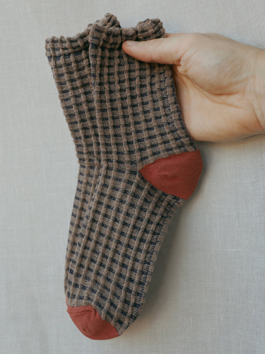 Beaten Path Co SUNSET DAHLIA KNIT SOCKS