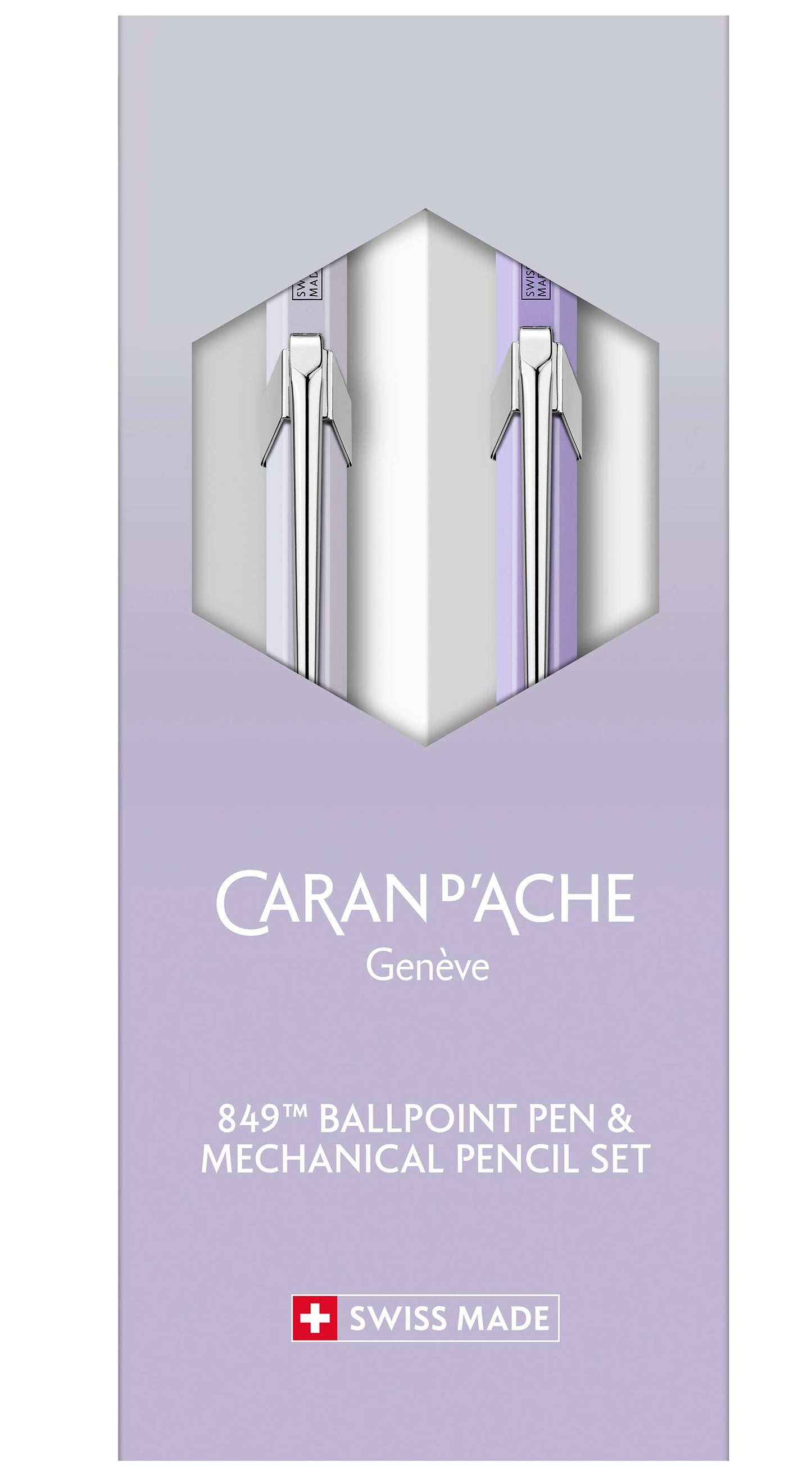 Caran d'Ache 2 Pack Blooming Lavender - Ballpoint Pen and Mechanical Pencil