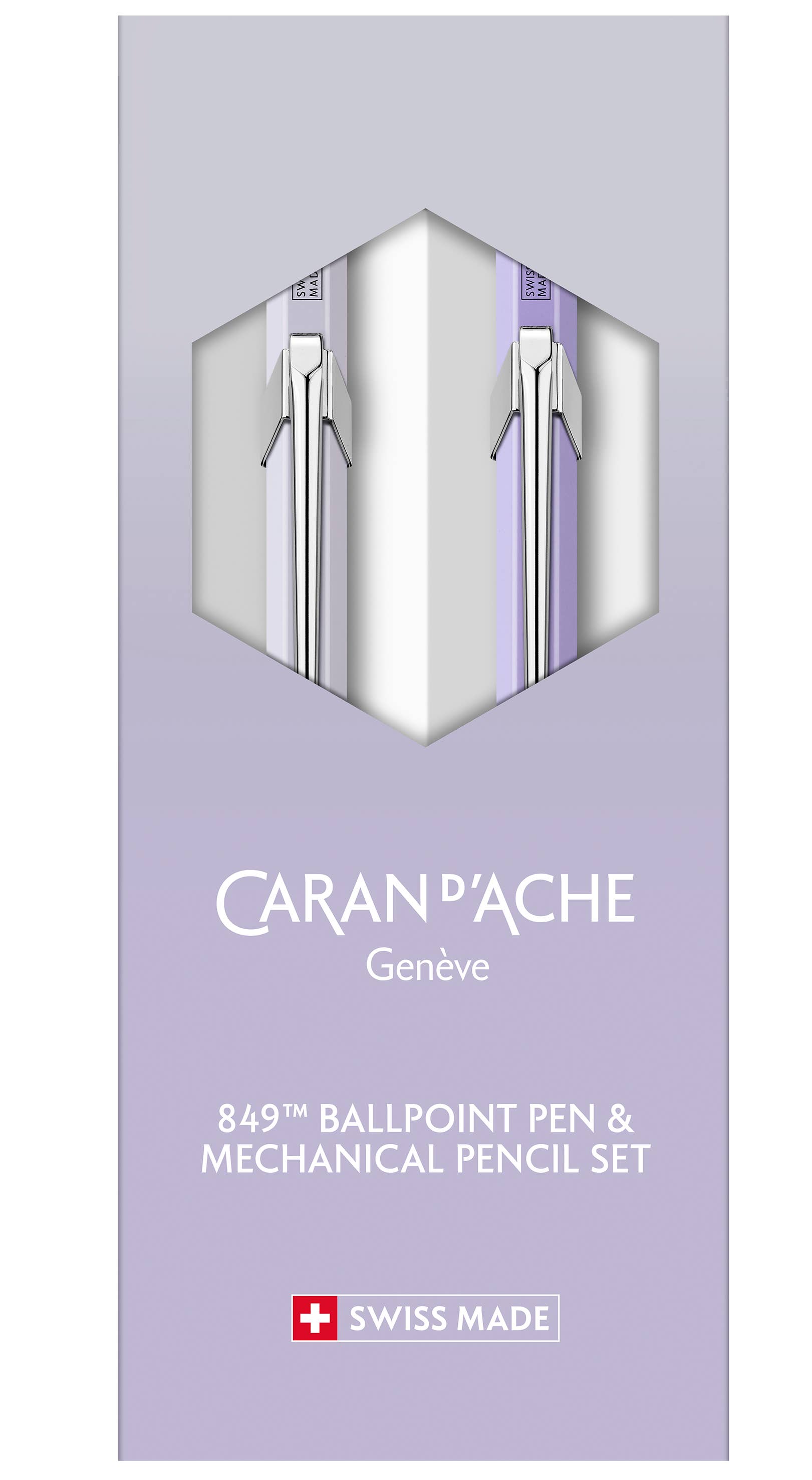 Caran d'Ache 2 Pack Blooming Lavender - Ballpoint Pen and Mechanical Pencil