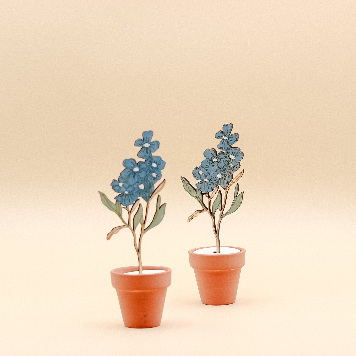 Cate Paper Co. Hand Painted Wooden Flower