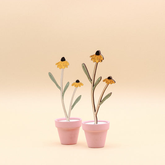 Cate Paper Co. Hand Painted Wooden Flower