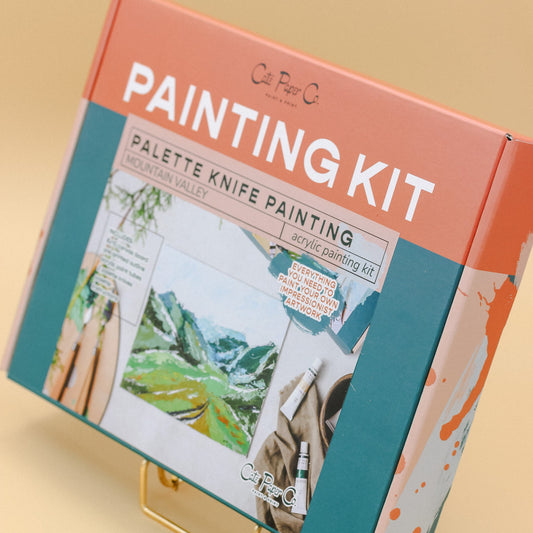 Cate Paper Co. Mountain Valley Palette Knife Painting Kit