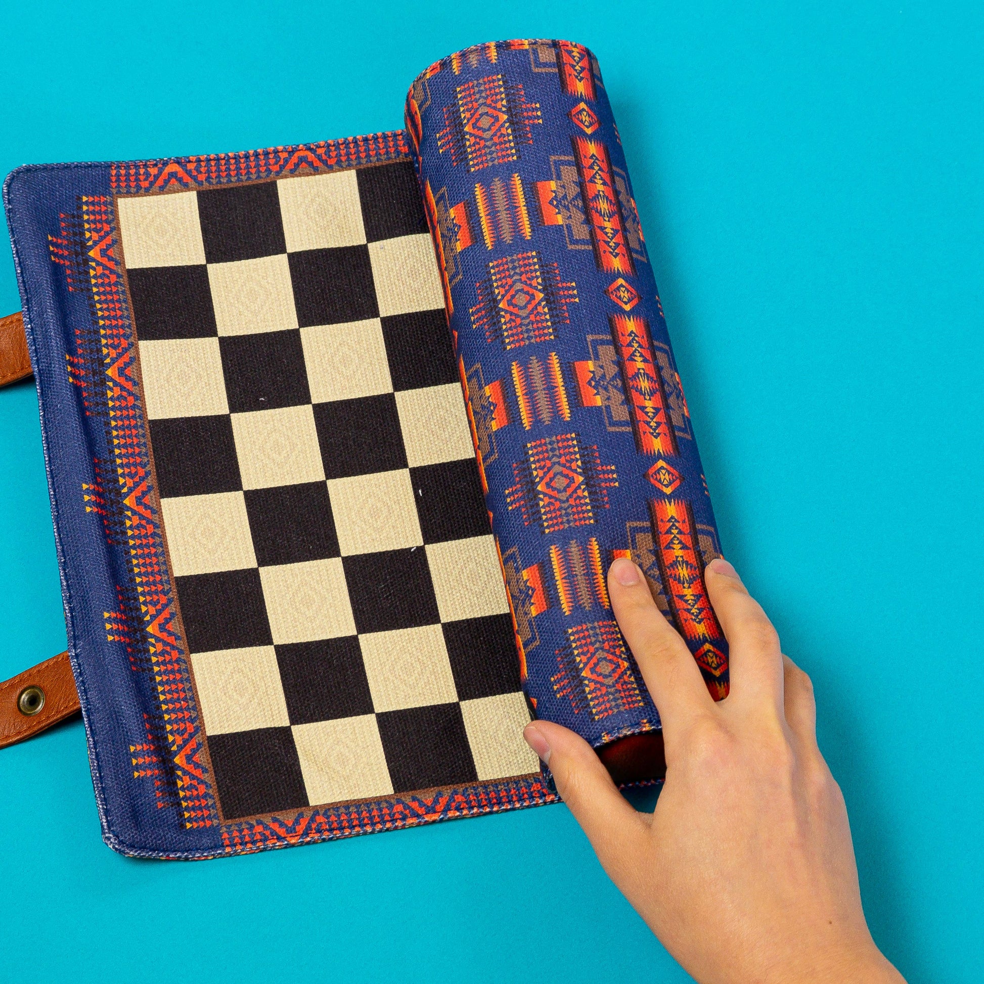 Chronicle Books Pendleton Portable Chess & Checkers Set