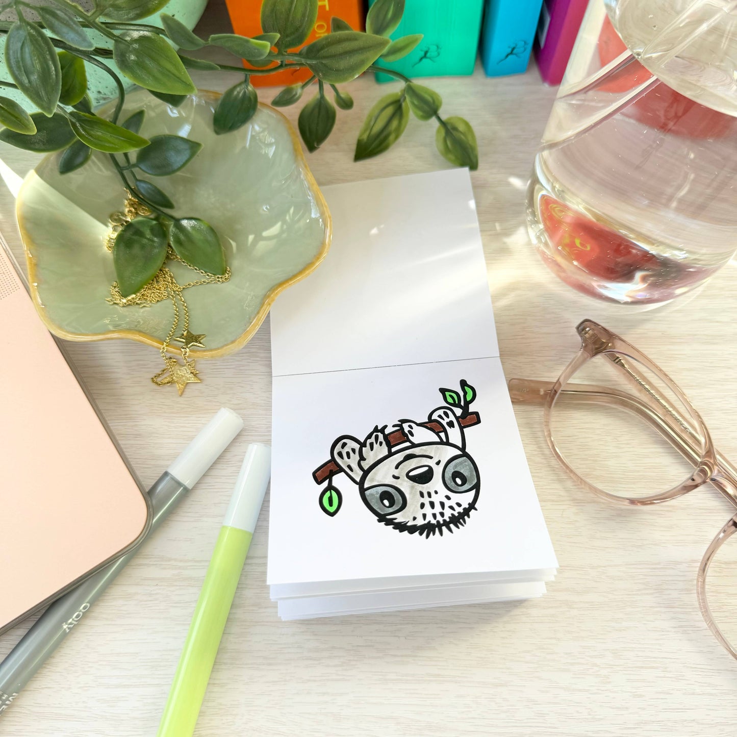 Pocket Pets Animal Designs Mini Coloring Book for Adults