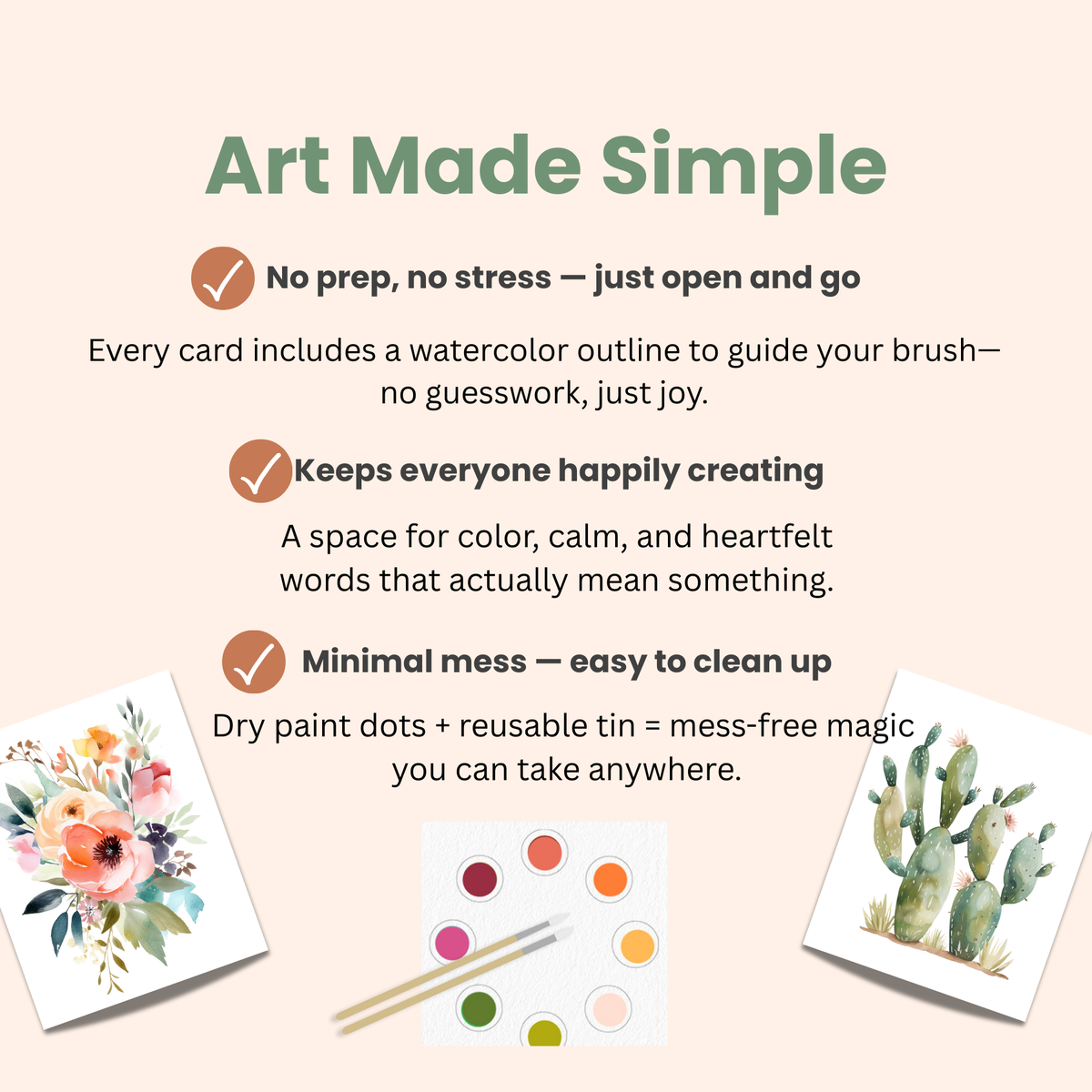 All-in-One Watercolor Prints & Postcards: Spring Folk Art