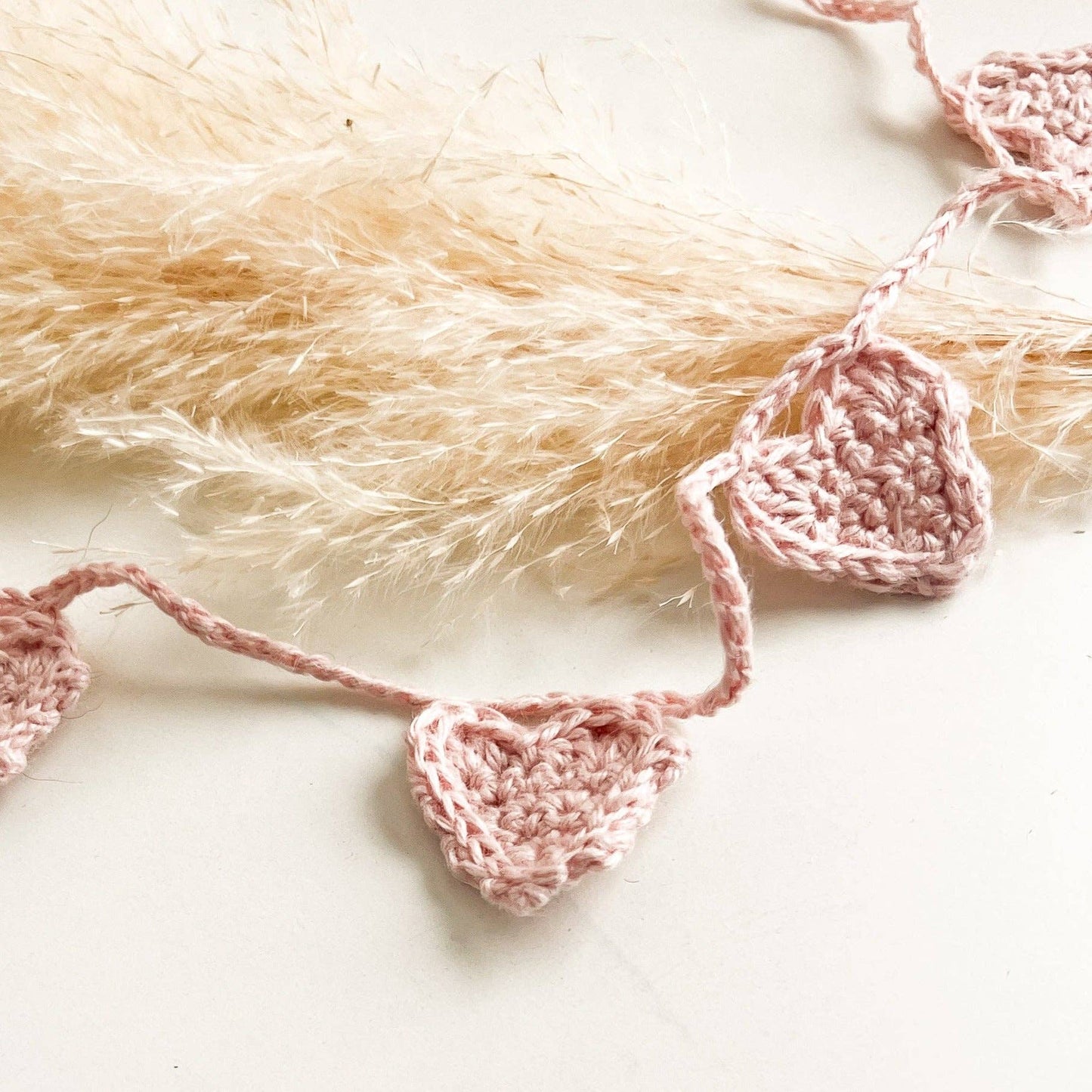Tiny Crochet Heart Garland Kit