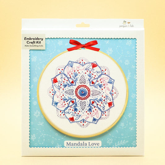 Mandala Love 8" Embroidery Kit