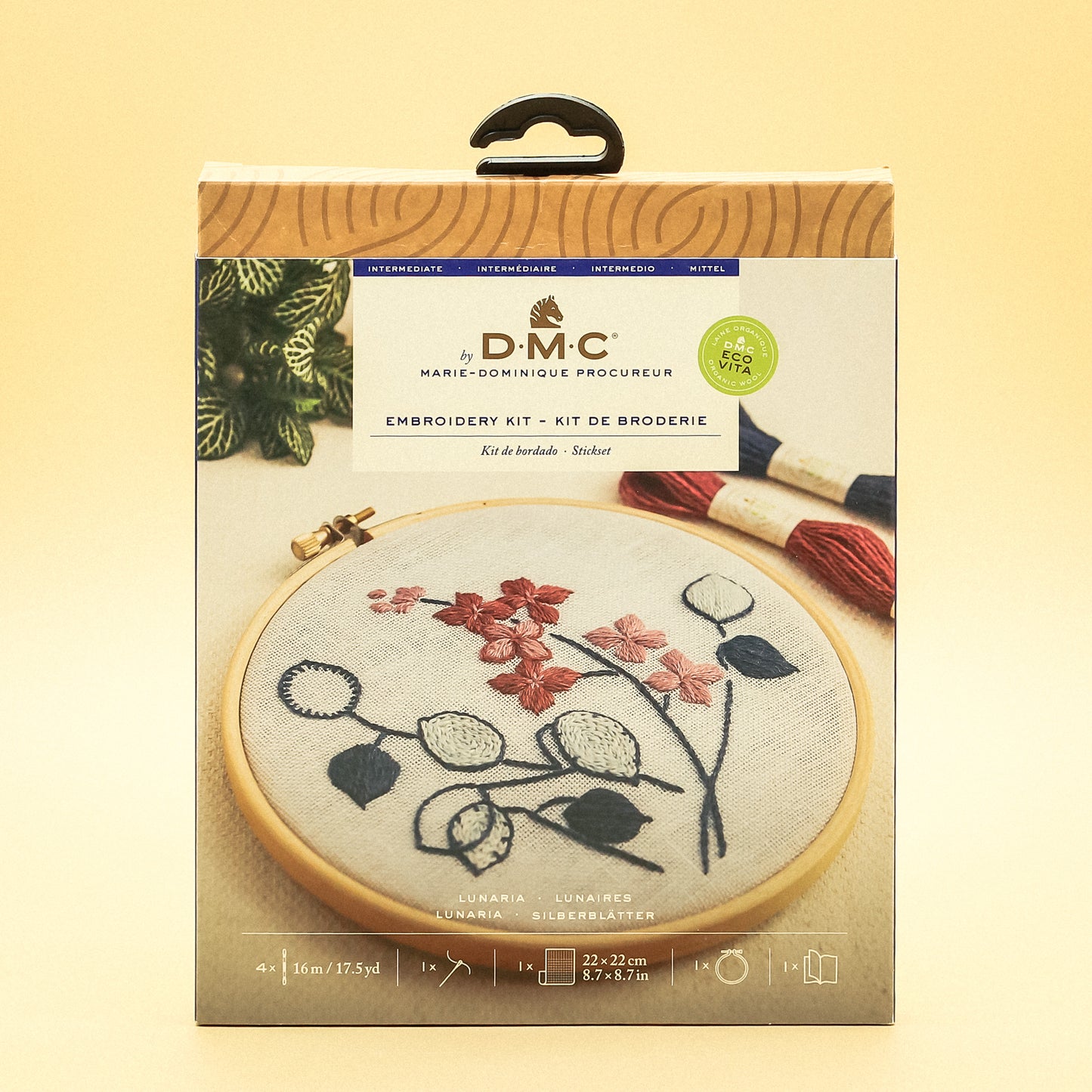 Lunaria Flower Embroidery Kit