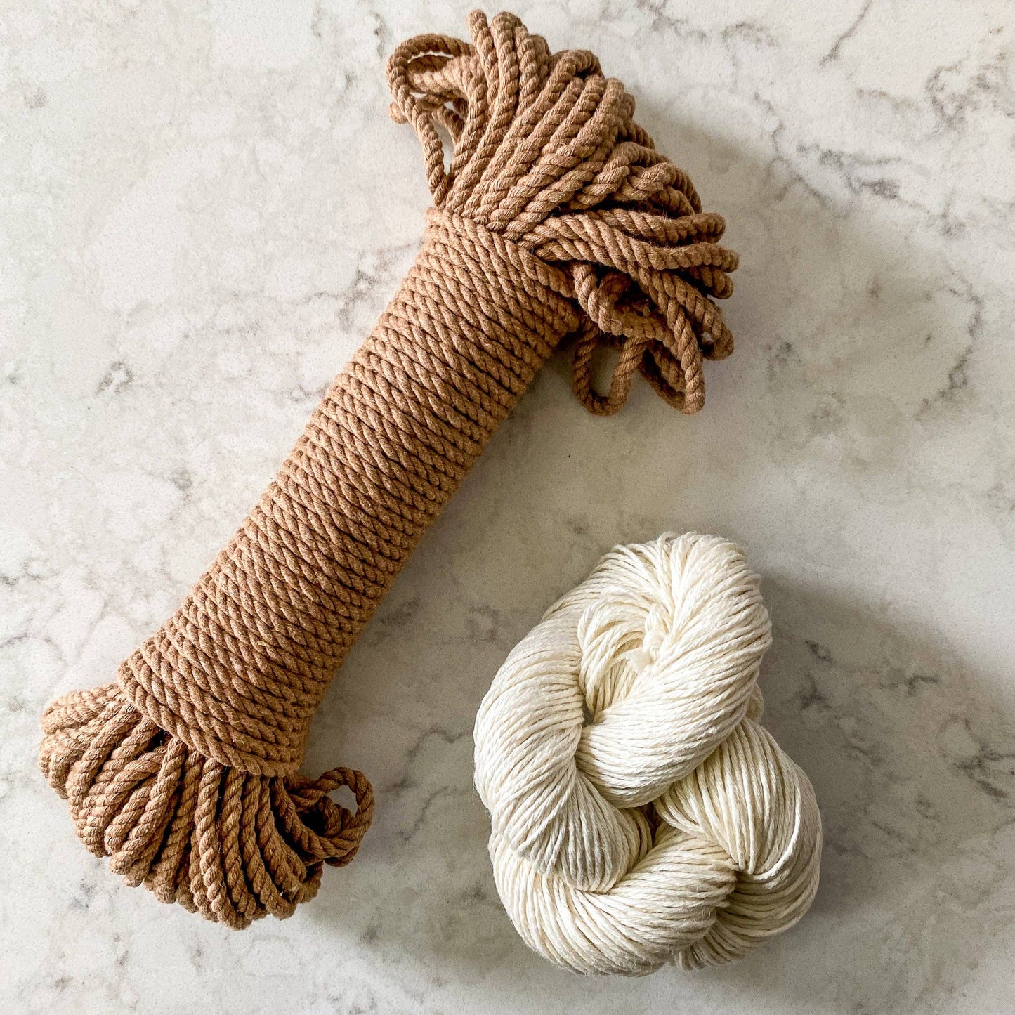 Flax & Twine Latte Sunburst Basket Kit