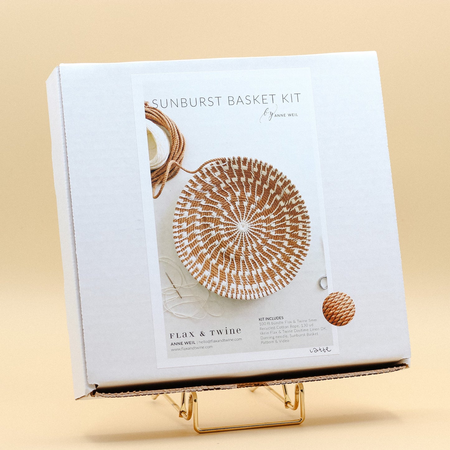 Flax & Twine Sunburst Basket Kit