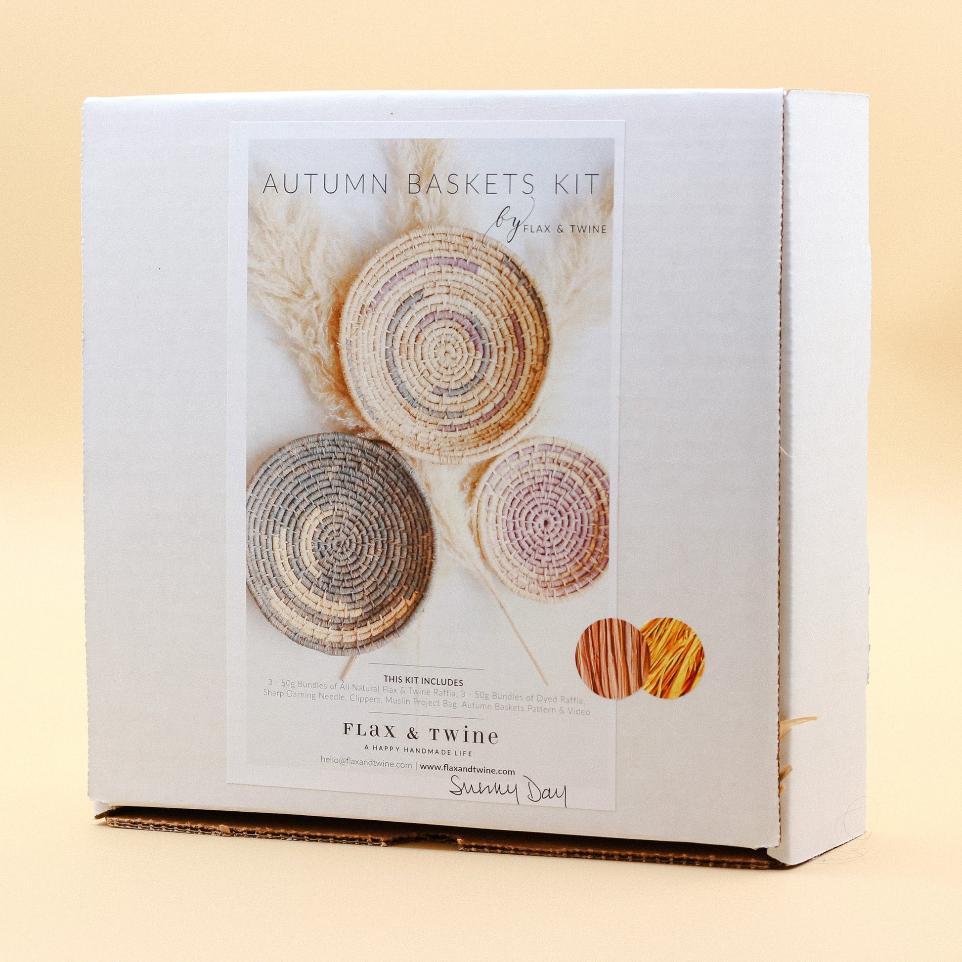 Flax & Twine Sunny Day Autumn Baskets Kit