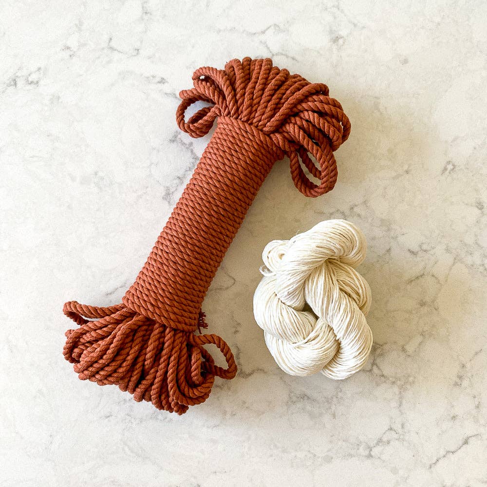 Flax & Twine Terra Cotta Sunburst Basket Kit