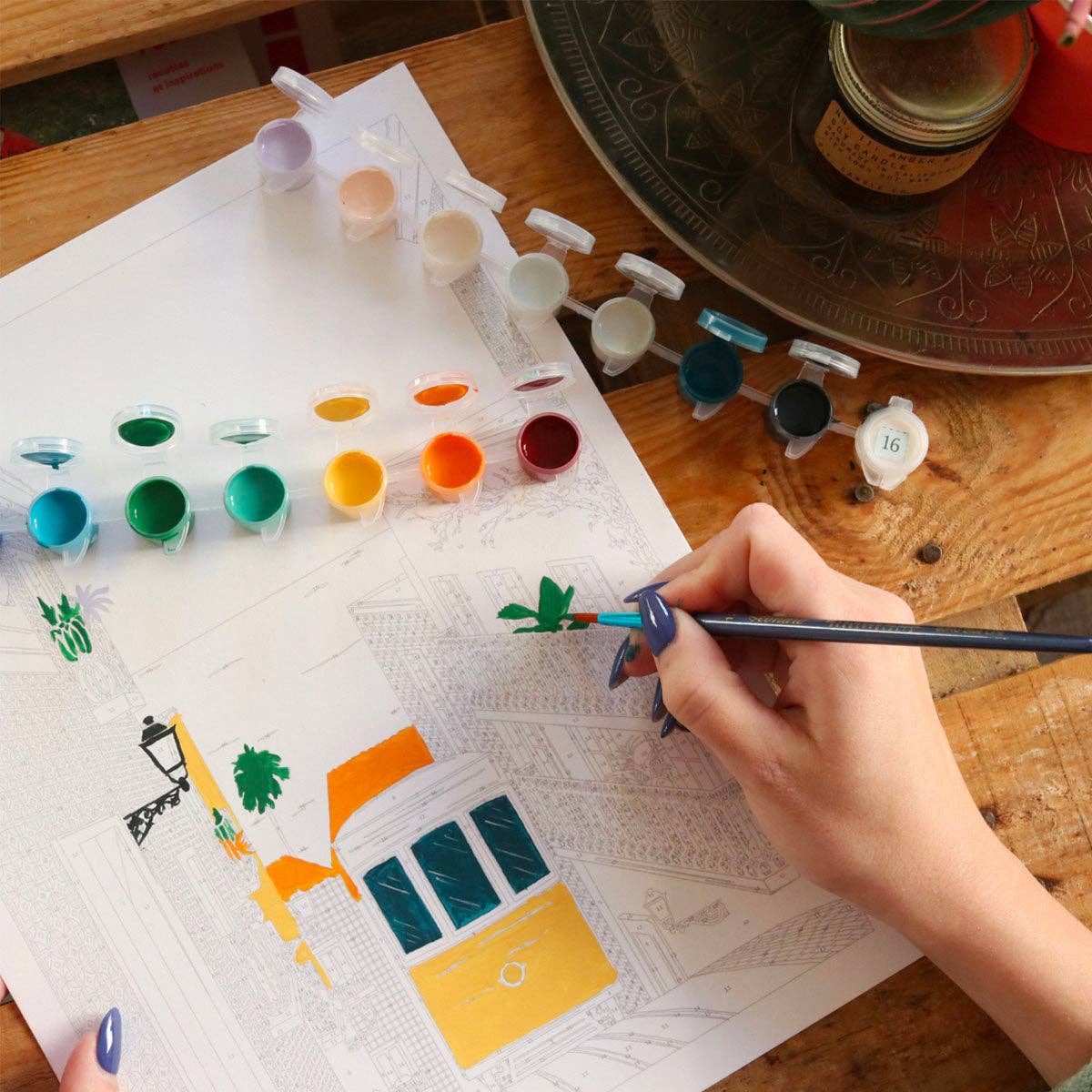 La Petite Épicerie Lisbon Tram Paint-by-Number Kit