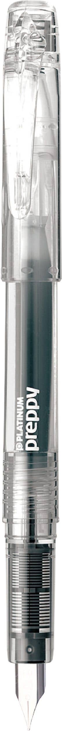 Luxury Brands of America Crystal (clear) Platinum Preppy Fountain Pen - Fine Point - Two Colors