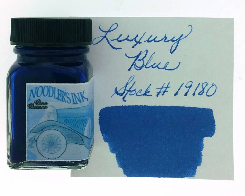Luxury Brands of America Luxury Blue Noodler's Ink - 1 Ounce - Four Colors