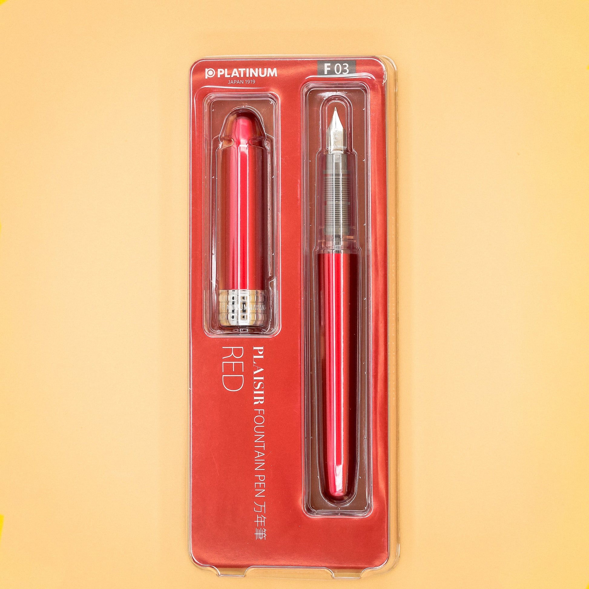 Luxury Brands of America Platinum Plaisir Fountain Pen - Fine Point - Three Colors