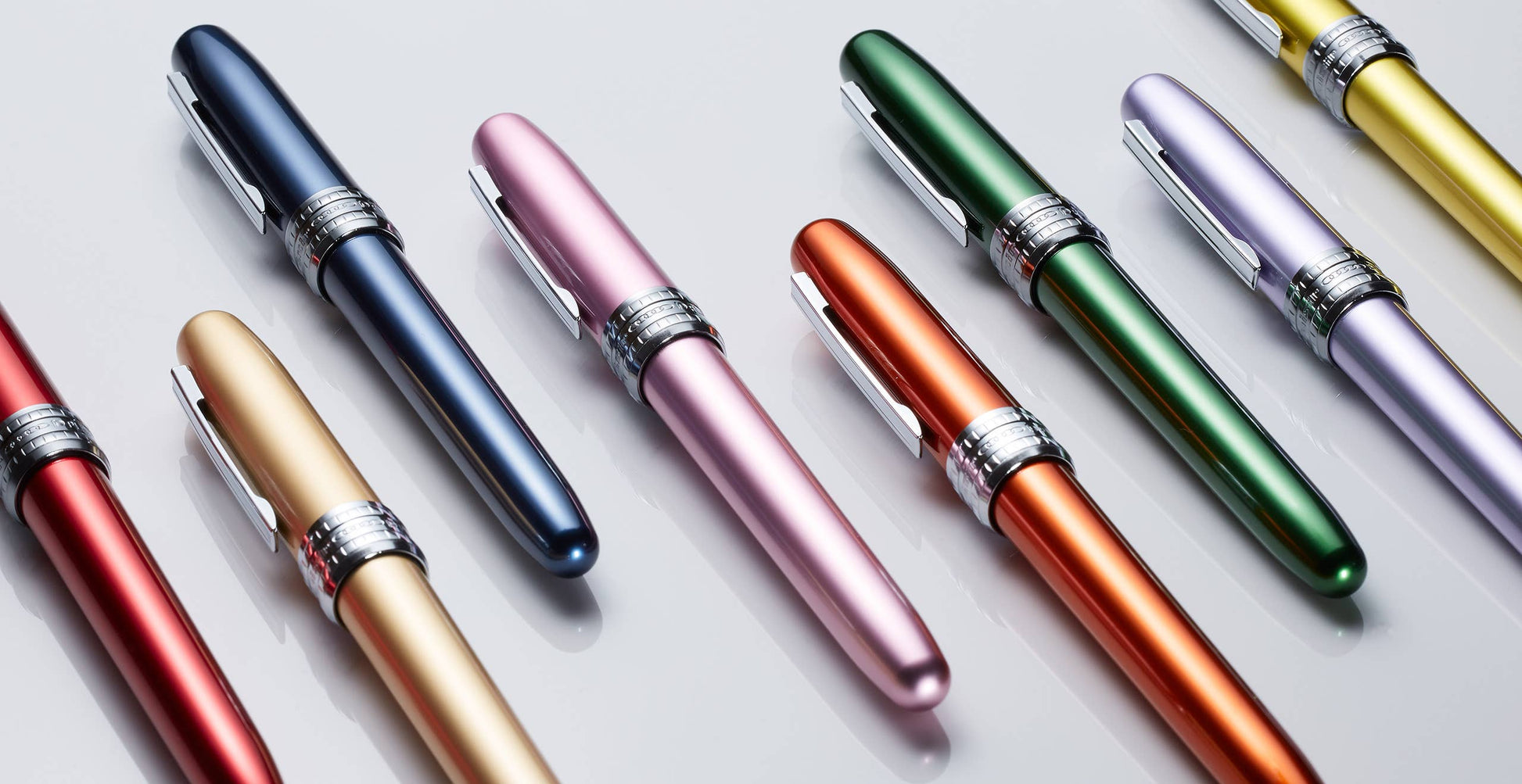 Luxury Brands of America Platinum Plaisir Fountain Pen - Fine Point - Three Colors