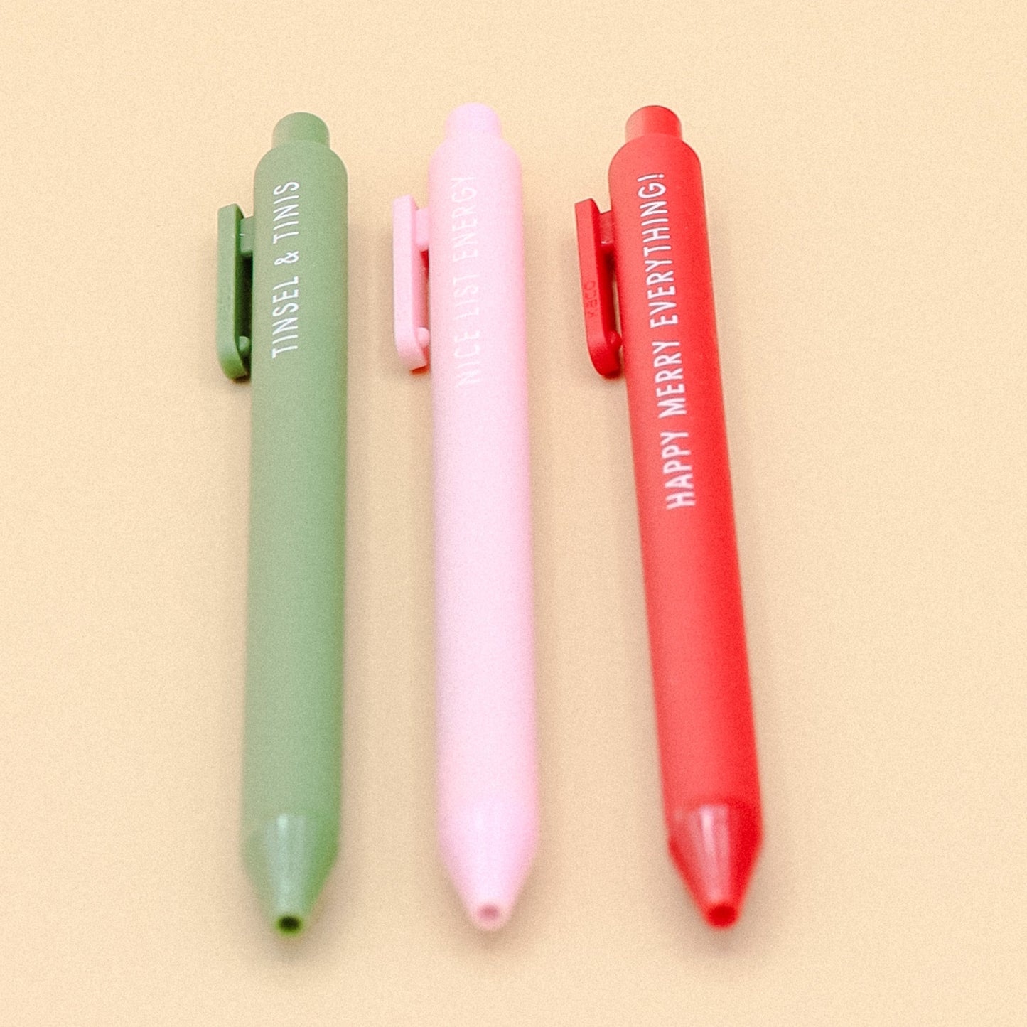 Ruff House Print Shop Festive Jotter Gel Pen: Set of 3