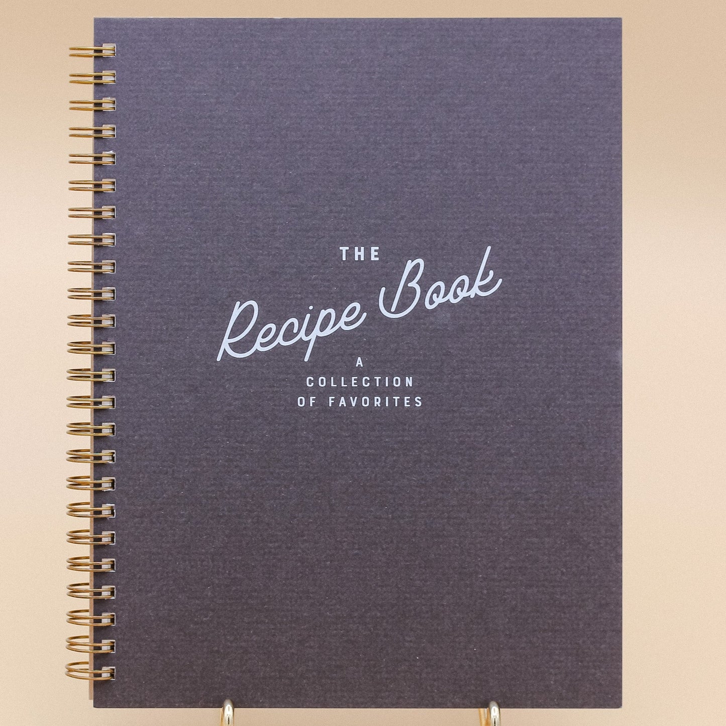 Ruff House Print Shop Peppercorn Cover | White Ink Retro Recipe Book