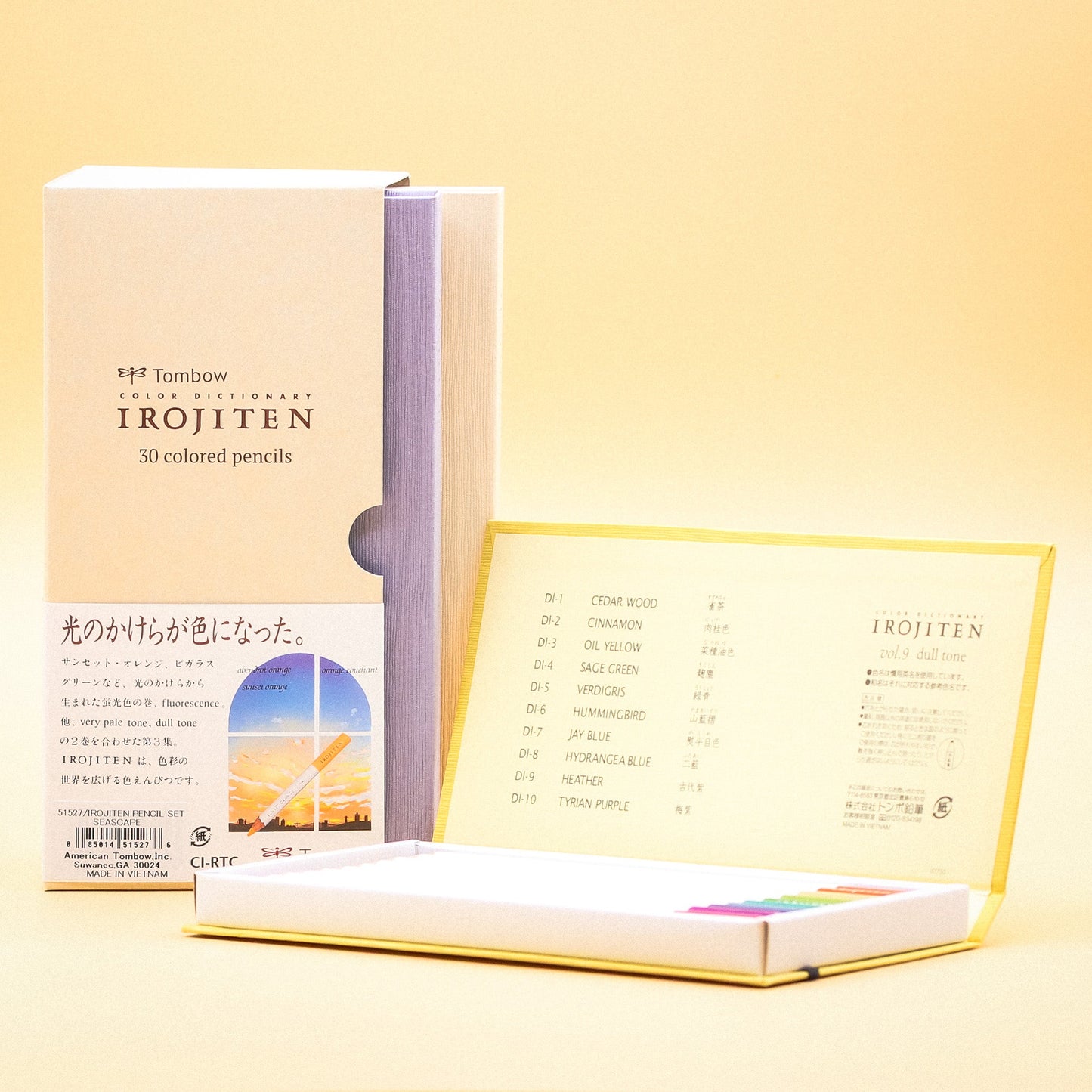 Tombow Irojiten Colored Pencil Dictionary Set - Seascape
