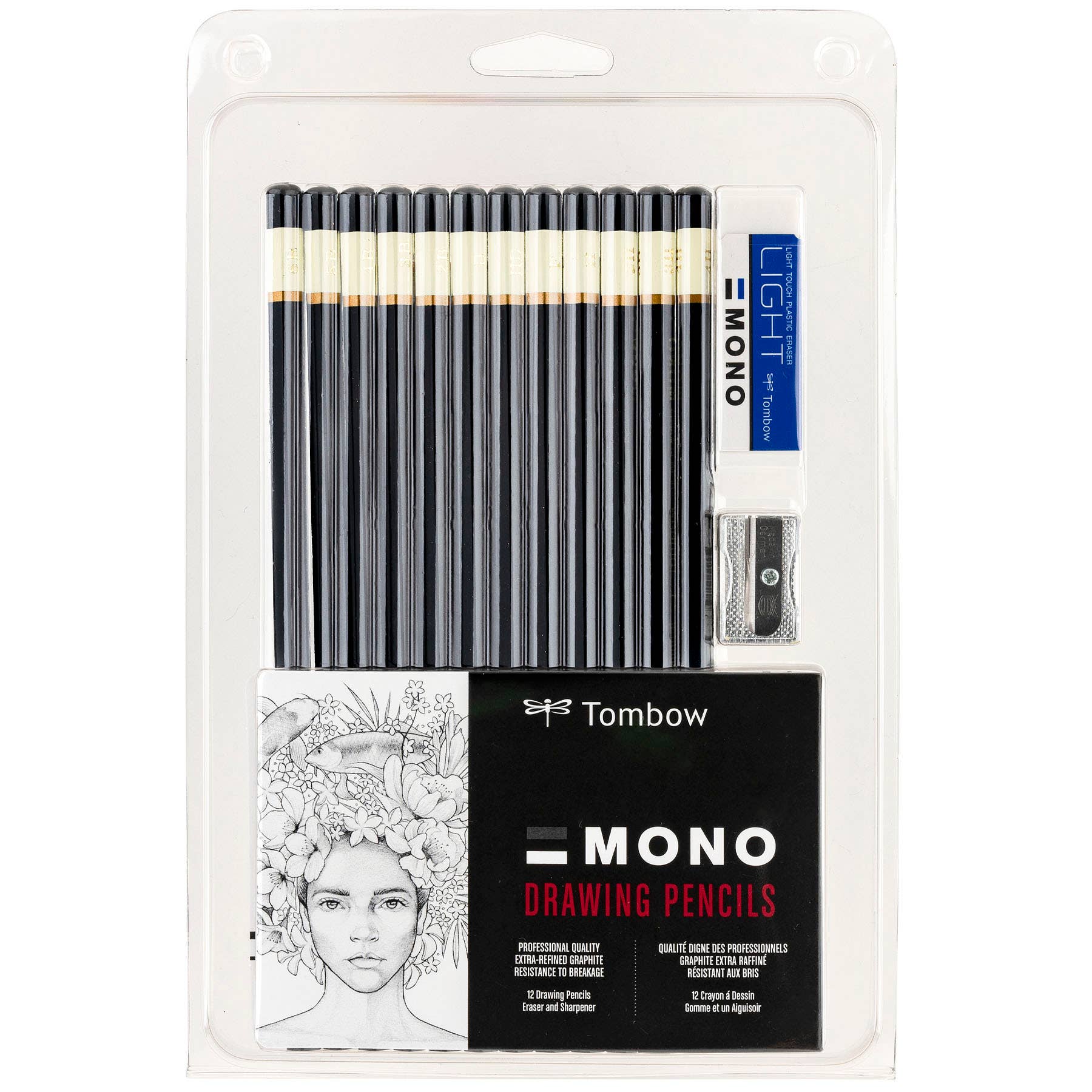Tombow MONO Drawing Pencil Set - 12-Pack