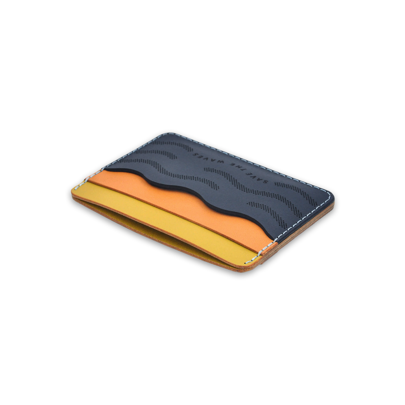 Woolly Made Leather Giveback Half Wallet - Waves or Forest