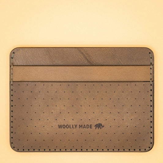 Woolly Made Olive Leather Half Wallet