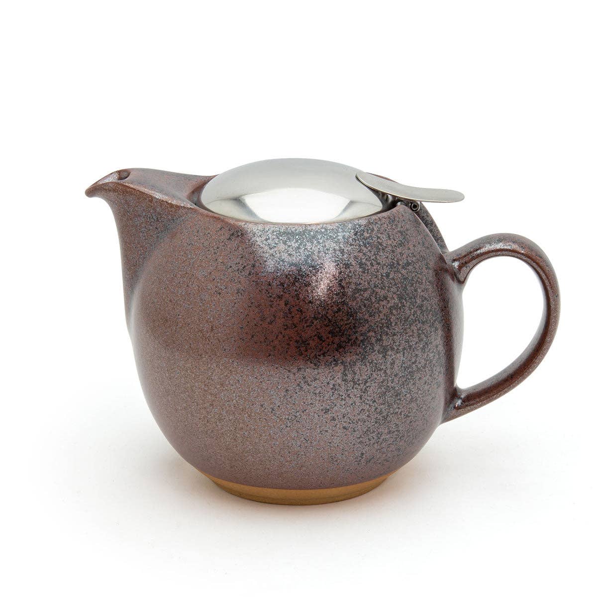ZERO JAPAN USA Round Ceramic Teapot for Two - Iron Brown